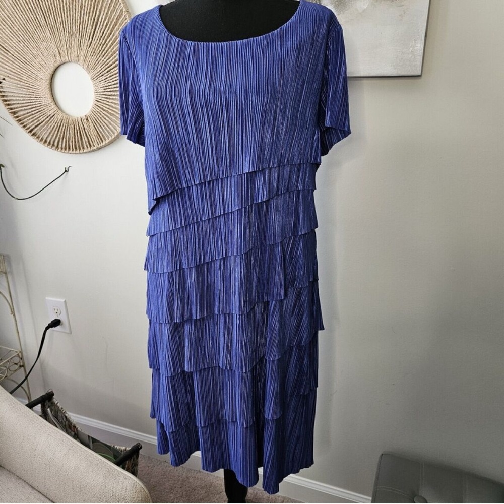 Elegant Periwinkle Tiered Dress